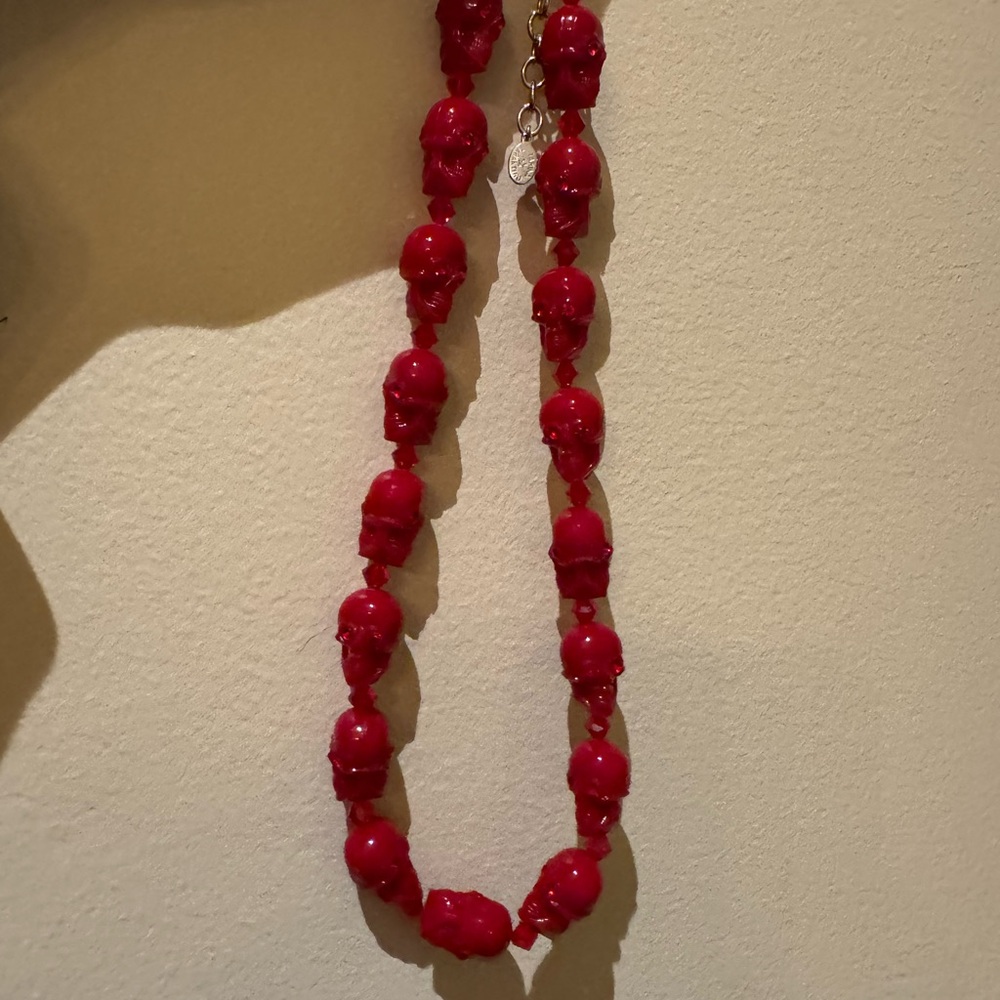 Tarina Tarantino Skull Bead jewel Necklace